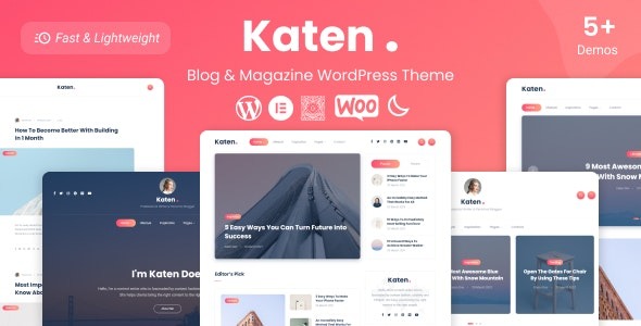 Katen – Theme WordPress cho Blog và tạp chí